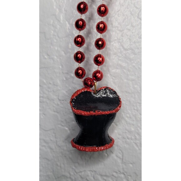 Lot of 5 Mardi Gras Beads Necklaces Parade Voodoo Fleur de Lis Bustier Mask - Picture 9 of 10